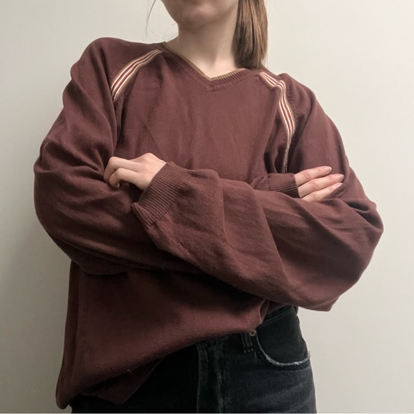 Brown Tommy Hilfiger Vneck - Picture 7 of 11